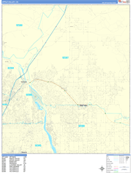 Apple Valley Wall Map Basic Style 2024